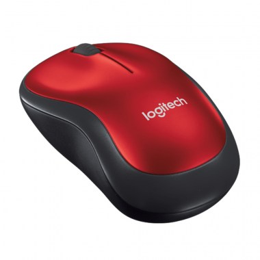MOUSE LOGITECH M185 WIRELESS RED (1)